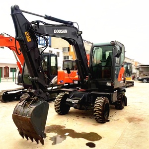 Excavadora de ruedas <span class=keywords><strong>Doosan</strong></span> DX 60 usada original en buen estado excavadora <span class=keywords><strong>Doosan</strong></span> de 6 toneladas miniexcavadora - Product Image 1