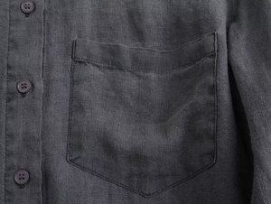 Ensemble femmes nouveau 2 pièces mode tempérament lin bouton chemise ample haut + lin fermeture éclair pantalon large costume femme - Product Image 5