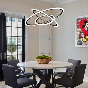 Hiện Đại Wm18d03a <span class=keywords><strong>Acrylic</strong></span> Hộ Gia Đình Thiết Kế Vòng Hiện Đại Phòng Ăn Led Pendant Đèn Chùm - Product Image 2