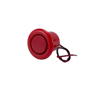 Alarme sonore filaire personnalisée 12V blanc rouge 108 décibels simple/tonalité six tonalités en ABS matériau piézo sirène - Product Image 1