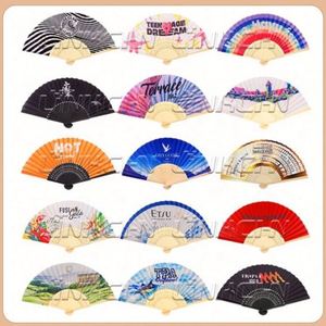 Business <b>Gift</b> Custom Printed Paper Folding Fan with Bamboo Ribs - Product Image 6