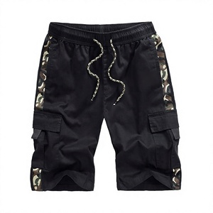 Shorts cargo pour homme Power, avec empiècements latéraux camouflage, taille à cordon de serrage, respirants, décontractés, style Bermuda - Product Image 1