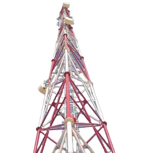 त्रिकोणीय माइक्रोवेव ट्रांसमिशन टावर दूरसंचार टावर दूरसंचार टॉवर