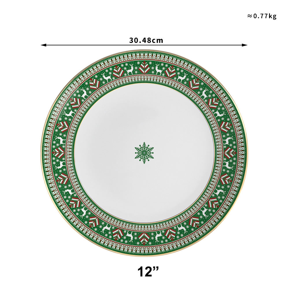 12" serving plate