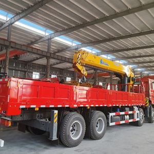 Shacman 8*4 14ton Large Straight Arm Truck Mounted Crane 360hp for Logistics <b>Cargo</b> Lifting - Product Image 5