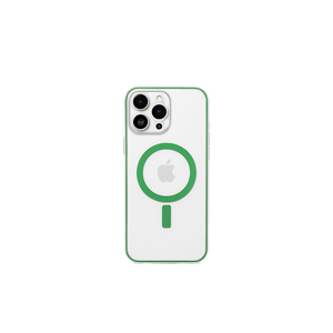 Custodia per telefono cellulare in scatola trasparente verde per Magsafe per Iphone 16 Pro Max Plus modello semplice supporto di animazione - Product Image 1