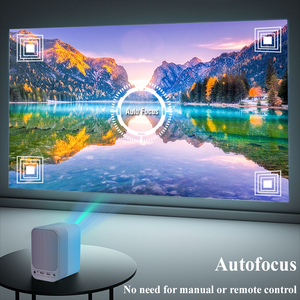 Máy chiếu mini LED <span class=keywords><strong>LCD</strong></span> 4K tự động lấy nét di động ngoài trời được xây dựng trong loa Android 9.0 300 Lumens USB Stereo <span class=keywords><strong>Iphone</strong></span> - Product Image 3