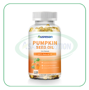 Ausreson Huile végétalienne de graines de citrouille 3000mg Gélules molles et huile de batana Gélule d'huile de graines de citrouille biologique pour les cheveux et la peau - Product Image 2