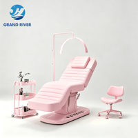 Lit de beauté électrique intelligent et moderne, lit de spa facial incurvé, lit pour extensions de cils, mobilier de salon, table et lit de massage à 3 moteurs pour esthéticienne
