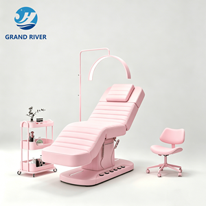Cama de Belleza Eléctrica Inteligente y Moderna, Cama Curva para Pestañas, Muebles de Salón, Mesa y Cama de Masaje con 3 Motores para Esteticista - Product Image 4