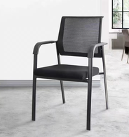 Chaise de bureau contemporaine en maille, mobilier de salle à manger, mobilier d'hôtel, dossier confortable et chaleureux