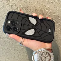 Cool Spider Man Plain Multistep TPU Coque de téléphone souple pour iPhone 14 Pro 15 Plus 13 Pro Max 12 11 X XS XR 7 8 Plus SE 2020 Couverture