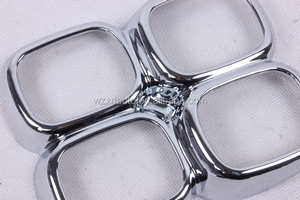 2PCS ABS <b>Chrome</b> Front Fog Lamp Cover-A for KX5 Sportage Accessories 2016 2017 - Product Image 2