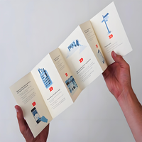 Brochure publicitaire d'entreprise personnalisée, promotionnelle, imprimée numériquement en couleur, sur papier cartonné brillant, dépliant, prospectus, manuel personnalisé