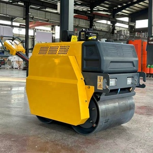 Rodillo Vibratorio para Carreteras de Nuevo Diseño, Mini Rodillo de Asfalto de Doble Tambor - Product Image 3