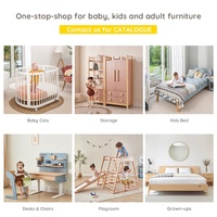 Mobilier de maison pour enfants fonctionnel converti en lit surveillé pleine grandeur en bois Loft superposé avec escalier B2B Boori