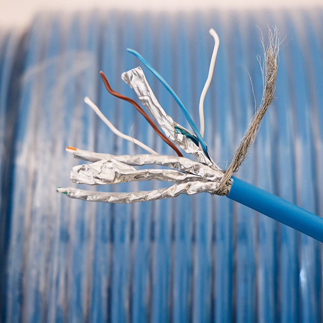 OUFU OEM ODM CAT5e/CAT6/CAT6A/CAT7/CAT8 Outdoor LAN Cable Double Jacket Cat6 FTP Full Copper CCA Network Cable 100m Transmission