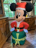 Waterhan FRM983P Ballon de Noël en forme de souris de dessin animé, 1,20 m de haut, multicolore, imperméable, imprimé UV/sérigraphié, collection 2026