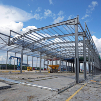 Bâtiment métallique préfabriqué de conception moderne portable, structure en acier pour entrepôt et usine