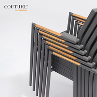 Ensemble table et chaises pliantes modernes, écologiques, imperméables, en aluminium, pour jardin, balcon, café, villa