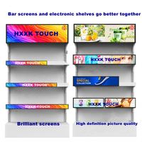 HXXK TOUCH affichage numérique et affiche les fabricants de marques bar écran lcd barre ultra large écran publicitaire étiré