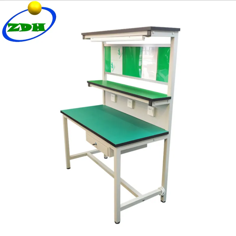 Özelleştirilmiş elektronik ESD montaj boru hattı çalışma masası atölye için