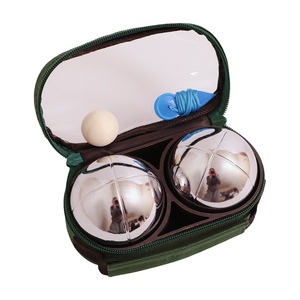 Meilleure Vente : Ensemble <span class=keywords><strong>de</strong></span> <span class=keywords><strong>Boules</strong></span> <span class=keywords><strong>de</strong></span> <span class=keywords><strong>Pétanque</strong></span> en Acier ZQURE (2 <span class=keywords><strong>Boules</strong></span>) avec Sac <span class=keywords><strong>de</strong></span> Transport Transparent pour Jeux Traditionnels - Product Image 2