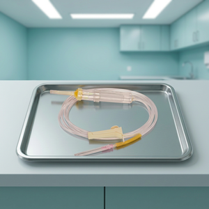 FLO ON T 1808 Kit stérile d'administration sanguine, équipement de transfusion IV jetable avec pince à rouleau - Product Image 4