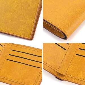 Portefeuille court horizontal en cuir PU pour homme, design minimaliste et fin, porte-cartes ouvert avec poche à monnaie pour les trajets quotidiens - Product Image 2