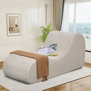 Fauteuil de sol relaxant compressé – Portable, extensible et convertible en tissu pour bureau, chambre et appartement - Product Image 1