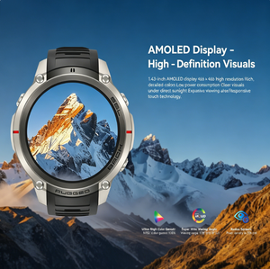 Nuovo Smartwatch GPS DM59 2026 con Mappe Offline, Schermo AMOLED da <span class=keywords><strong>1</strong></span>,43 Pollici, Impermeabile 5ATM, 170+ Modalità Sportive, Tracker Outdoor Robusto - Product Image 4