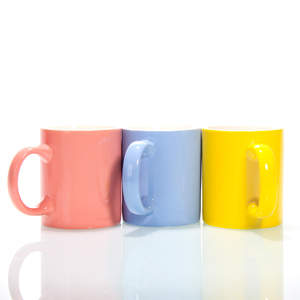 แก้วน้ำชาขายส่ง ทรงกลม แก้วกาแฟเซรามิก แก้วเซรามิกหลากสี สำหรับงานซับลิเมชั่น - Product Image 1