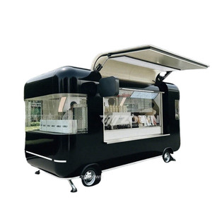 Carrito de Comida de Gran Capacidad, Apto para Fiestas, Eventos y Catering, Contenedor Restaurante Móvil, Camión de Comida, Sándwiches, Café - Product Image 2