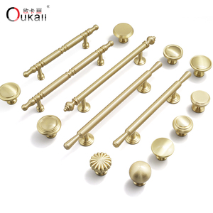 Oukali Sang Trọng Sản Phẩm Mới Nhà Cung Cấp Vàng Trang Trí Nội Xử Lý Brass Nội <span class=keywords><strong>Knobs</strong></span> Và Xử Lý - Product Image 2
