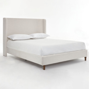 Modern King Size Adjustable Upholstered <b>Bed</b> with 54" High Headboard Minimalist Design No Box Spring Needed - Product Image 6