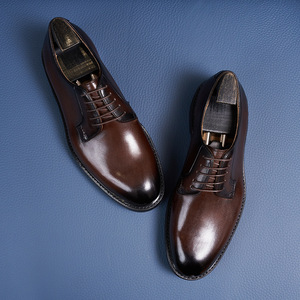 Scarpe Eleganti da Uomo, Calzature Moda <span class=keywords><strong>Baita</strong></span> Lucide, Scarpe in Pelle di Vacchetta Traspirante di Grande Taglia per Uomo - Product Image 3