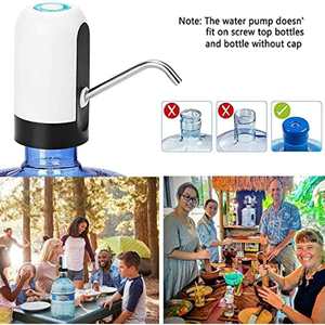 Mini Dispenser d'<span class=keywords><strong>Acqua</strong></span> Elettrico Ricaricabile USB per Bottiglie da 5 Galloni, Pompa Automatica Portatile - Product Image 4