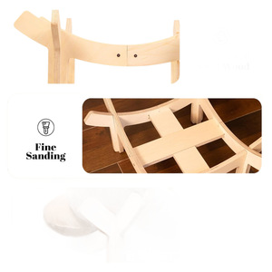 Wooden Pet Cat <b>Sofa</b> <b>Bed</b>, Small <b>Dog</b> and Cat Hammock, Solid Wood Floor-Standing Pet Cat <b>Sofa</b> <b>Bed</b> - Product Image 5
