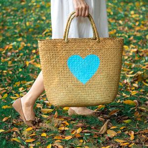 Sac de plage tendance en jonc de mer tressé, style japonais et coréen, sac à main pour femme pour la mode estivale - Product Image 2