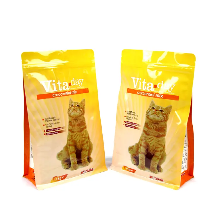 Grande fermeture à glissière refermable personnalisée debout 5kg 20 kg pochette humide en Mylar pour aliments pour chats sacs d'emballage alimentaire pour chiens