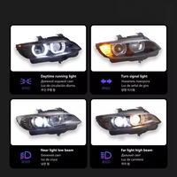 Phares améliorés E92 E93 pour BMW Série 3 M3 2006-2012, phares LED 330i 335i DRL, phare HID modifié, Angel Eye Bi Beam