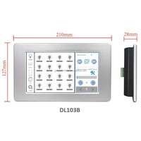 Panel de Control Táctil LCD DL103B, Controlador de Iluminación de 12V, Compatible con 128 Atenuadores Individuales, Sistema Inteligente de Control de Iluminación