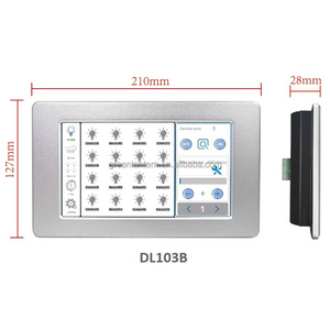 Système de contrôle d'éclairage intelligent DL103B avec écran tactile LCD, panneau de commande principal, contrôleur d'éclairage 12V, prise en charge de 128 gradateurs uniques - Product Image 1