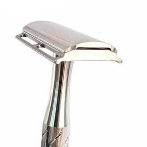 شفرة حلاقة آمنة حديثة بخمس شفرات مغلقة، بتشطيب مرآة مصقول من التيتانيوم، مصنعة بتقنية CNC، للرجال، لحلاقة وتصفيف الشعر - Product Image 4