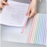 Carpeta de archivos de papel A4 A3, carpeta de archivos transparente de plástico, carpeta de archivos de abrazadera de varilla gruesa de gran capacidad