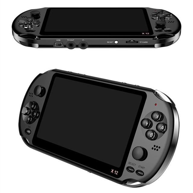 New 3500 in 1 Childhood Classic Games X12 Portable Handheld Video Game Console 8GB 5.1'' 32Bit Game Player