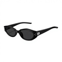 Nouvelles Lunettes de Soleil Œil de Chat Tendance 2026, Monture Large Classique, Verres Gris Transparents, Protection UV400, Vente en Gros