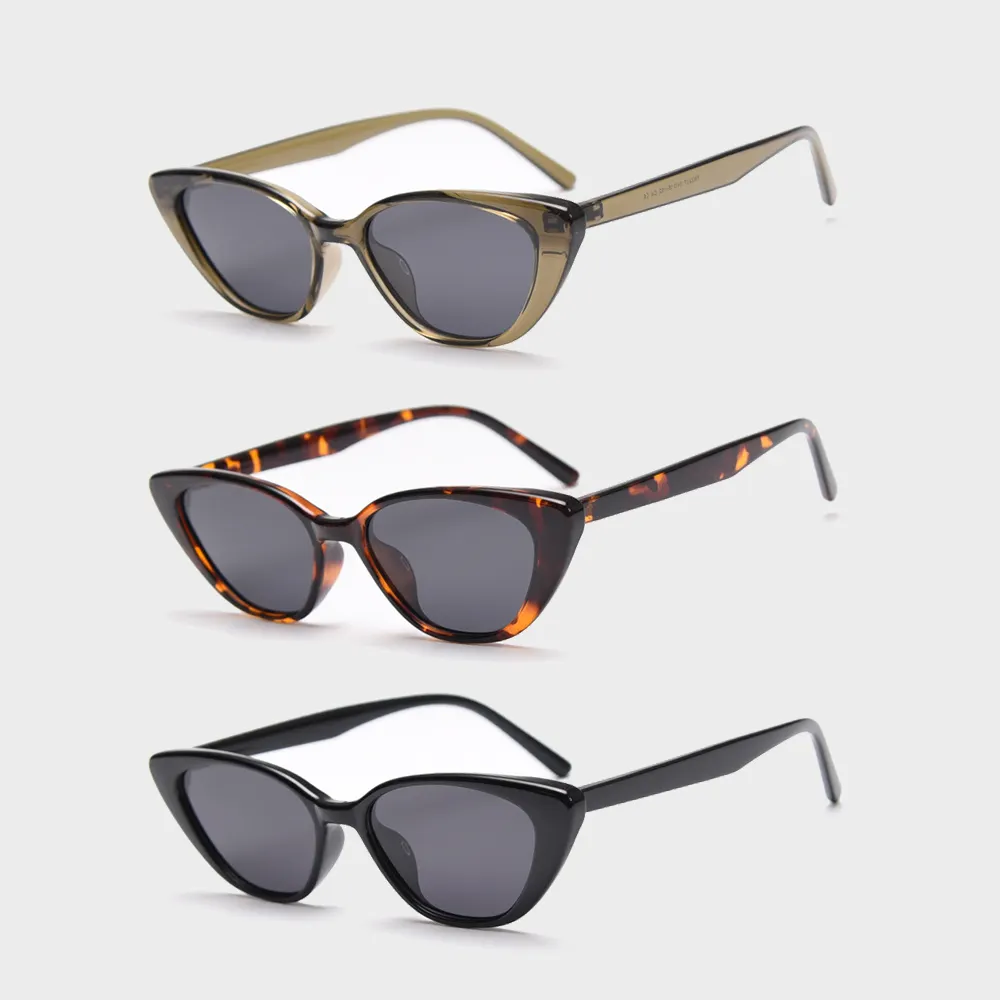 TR90 선글라스 품질 진짜 태양 안경 패션 남성 로고 렌지에 인쇄 고양이 눈 선글라스 여성 편광