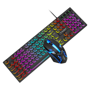 Usine en gros pas <span class=keywords><strong>cher</strong></span> <span class=keywords><strong>Gamer</strong></span> <span class=keywords><strong>clavier</strong></span> <span class=keywords><strong>souris</strong></span> Combo bureau ordinateur PC Teclado arc-en-ciel rétro-éclairé <span class=keywords><strong>clavier</strong></span> de jeu et <span class=keywords><strong>souris</strong></span> Combo - Product Image 1