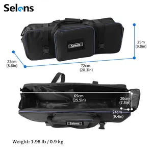 Selens-Trípode de cámara con cremallera acolchada, 72cm, 30 pulgadas, soporte de luz, accesorios de fotografía, almacenamiento, bolsa de transporte - Product Image 5